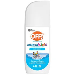 OFF! Adults and Kids Mosquito Repellent Picaridin Bug Spray - 4 fl oz