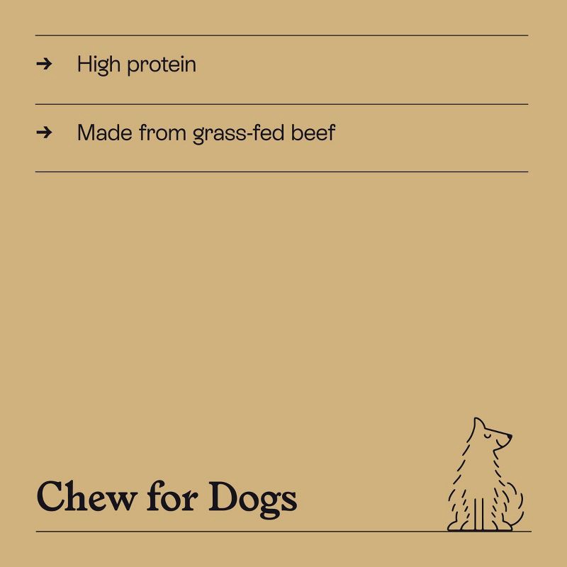 slide 4 of 7, 12" Made From Grass-Fed Beef Bully Sticks Dog Treats - Kindfull™ 7.9oz/5ct, 7.9 oz, 5 ct