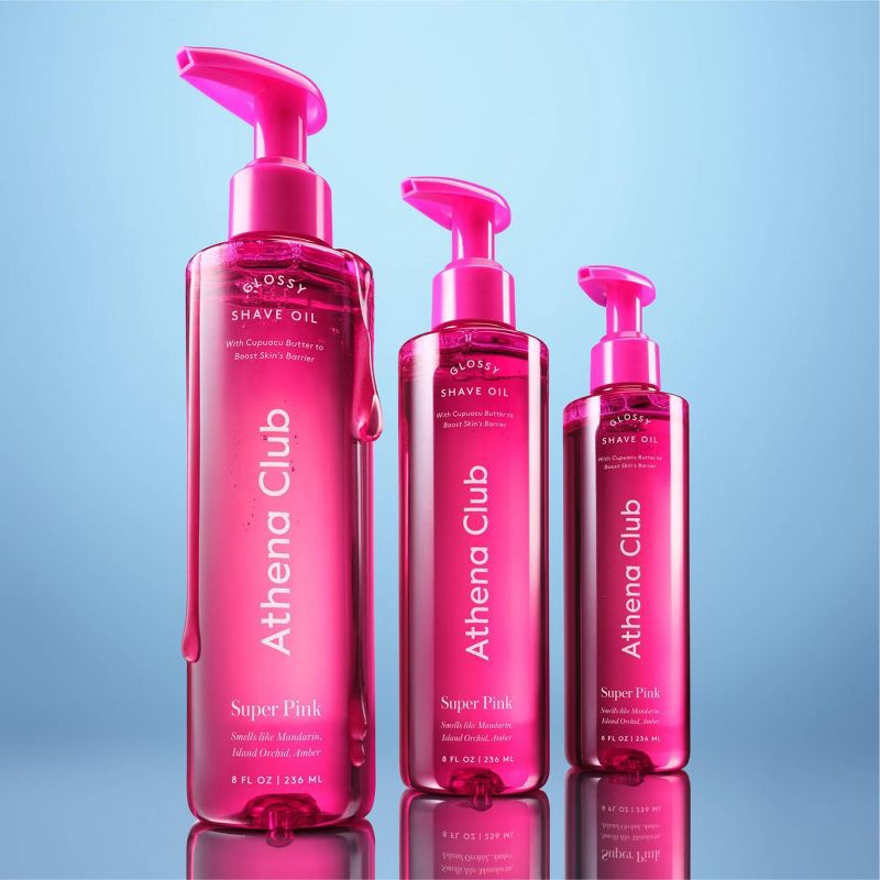 slide 2 of 8, Athena Club Glossy Shave Oil - Super Pink - 8 fl oz, 8 fl oz