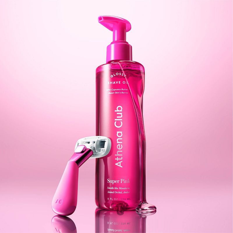 slide 5 of 8, Athena Club Glossy Shave Oil - Super Pink - 8 fl oz, 8 fl oz