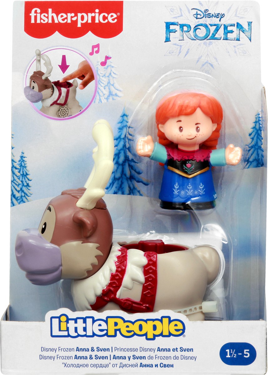 slide 6 of 9, Fisher-Price Little People Disney Frozen Anna And Sven Playset, 1 ct