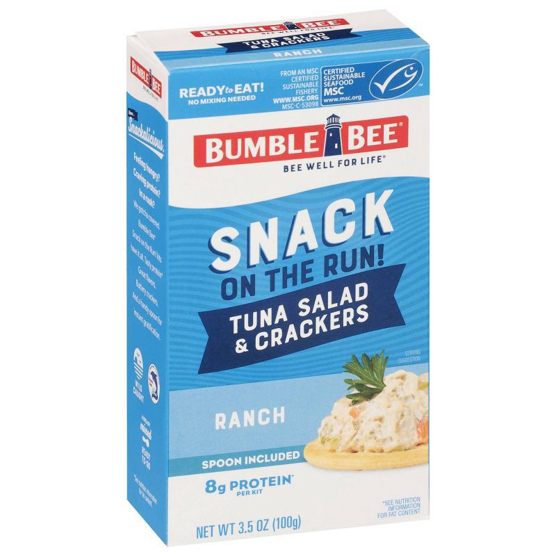 slide 3 of 9, Bumble Bee Tuna Salad with Crackers Snack Kit Ranch- 3.5oz, 3.5 oz