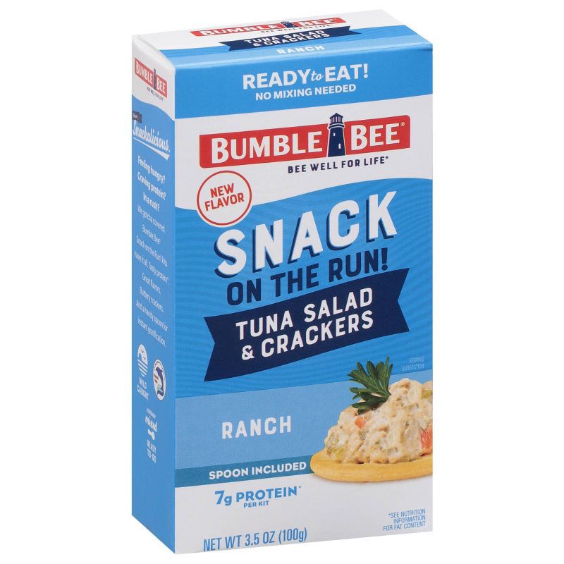 slide 3 of 7, Bumble Bee Tuna Salad with Crackers Snack Kit Ranch- 3.5oz, 3.5 oz