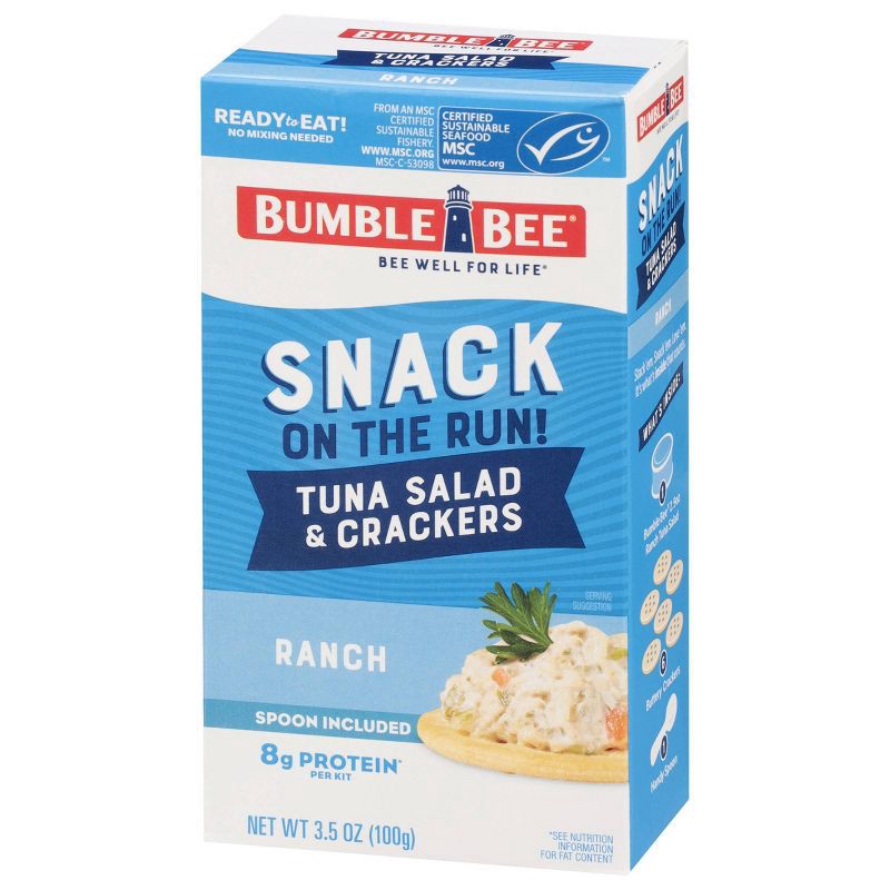 slide 4 of 9, Bumble Bee Tuna Salad with Crackers Snack Kit Ranch- 3.5oz, 3.5 oz