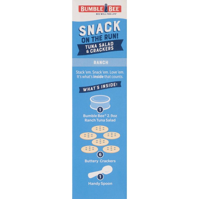 slide 5 of 9, Bumble Bee Tuna Salad with Crackers Snack Kit Ranch- 3.5oz, 3.5 oz