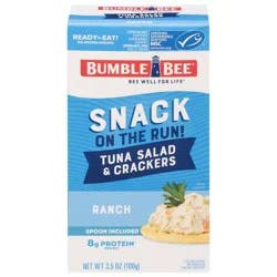 Bumble Bee Tuna Salad with Crackers Snack Kit Ranch- 3.5oz