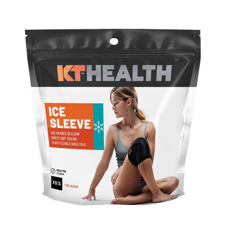 slide 3 of 7, KT Tape Health Ice Sleeve- XS/S: Muscle Pain Relief for Ankle, Elbow, Knee, Wrist, 1 ct