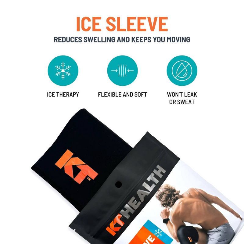 slide 7 of 7, KT Tape Health Ice Sleeve- XS/S: Muscle Pain Relief for Ankle, Elbow, Knee, Wrist, 1 ct