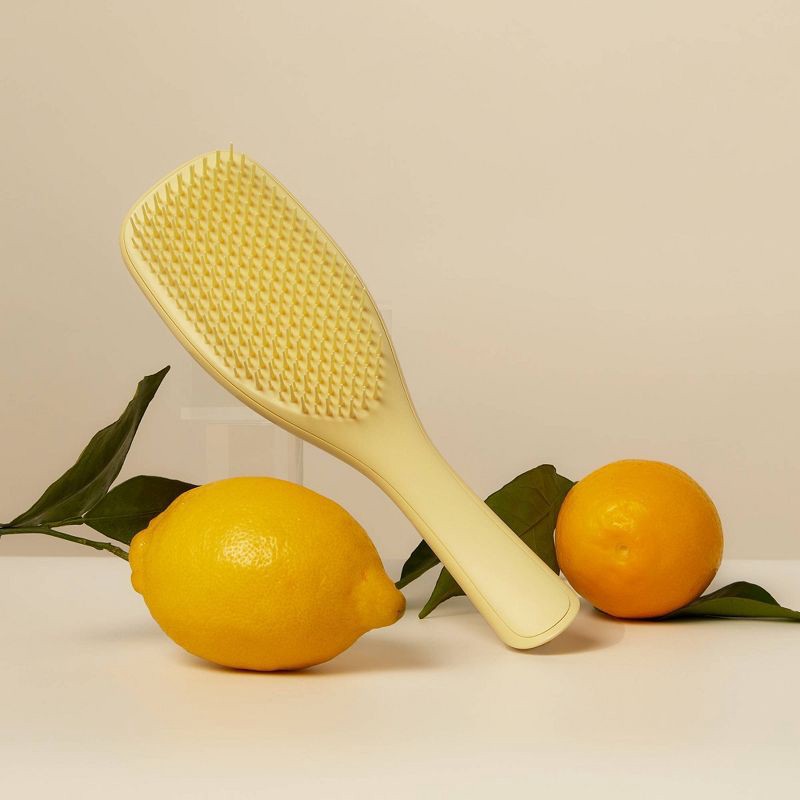 slide 8 of 11, Tangle Teezer Plant Brush Naturally Curly Detangling Hair Brush - Pastel Lemon, 1 ct