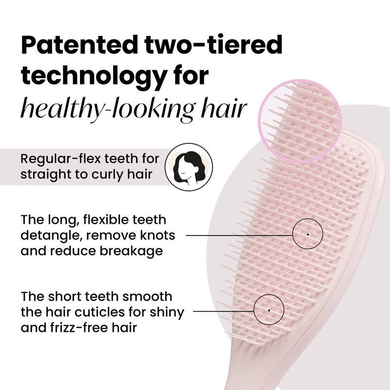 slide 4 of 11, Tangle Teezer Ultimate Plant Brush Detangling Hair Brush for all hair types - Pink, 1 ct