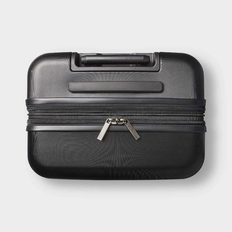 slide 4 of 5, Hardside Medium Checked Spinner Suitcase - Open Story™️Black, 1 ct