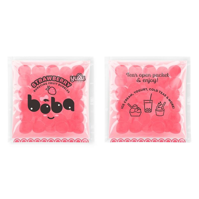 slide 7 of 7, Yulu Popping Bursting Strawberry Flavored Boba Fruit Bubbles For Boba Tea - 6ct/10.6oz, 6 ct; 10.6 oz