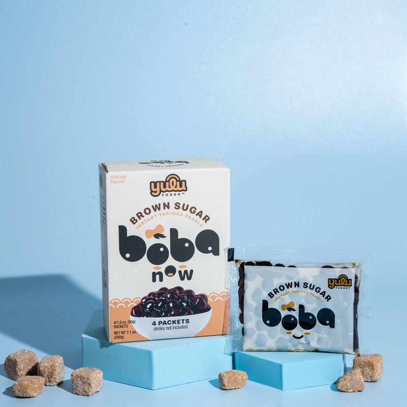 slide 5 of 9, Yulu Boba Now Brown Sugar Instant Tapioca Pearls Packets - 7.1oz/4ct, 4 ct; 7.1 oz