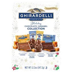 GHIRARDELLI Limited Edition Holiday Chocolate Caramel Collection, 12.2 oz Bag