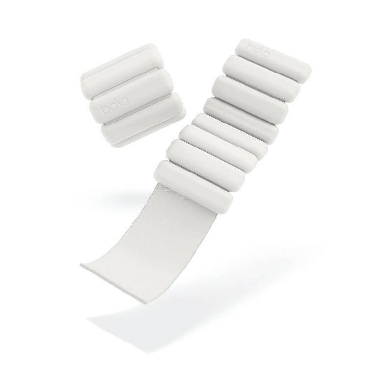 slide 3 of 3, Bala Bangles 2pc Wrist & Ankle Weight Set - Bone 1 lb: Steel, Silicone, Arms, Legs, 2 ct, 1 lb