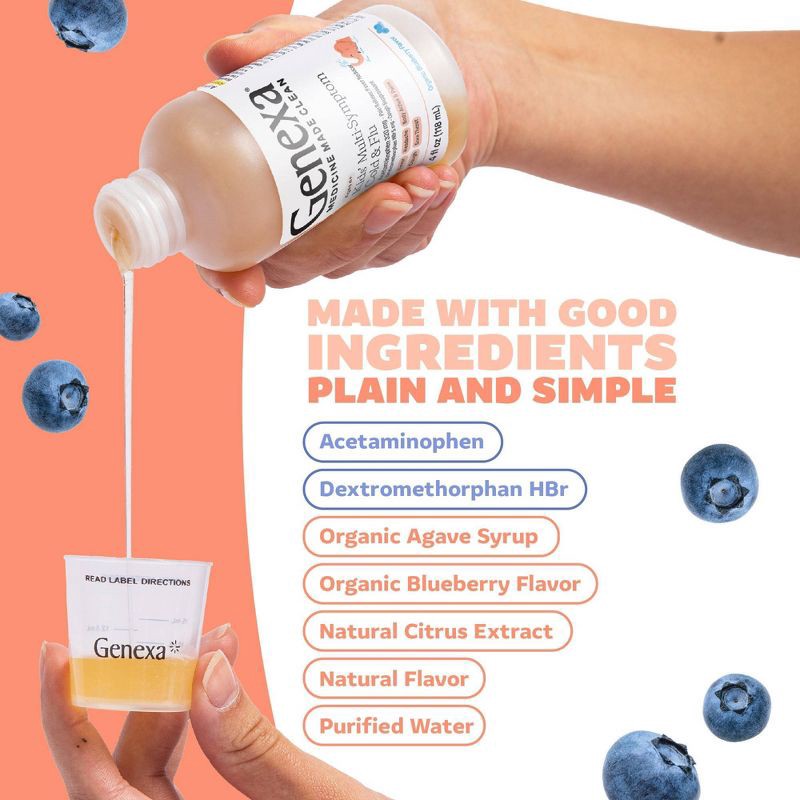 slide 5 of 7, Genexa Kids' Multi-Symptom Cold & Stuffy Nose Liquid Relief - 4 fl oz, 4 fl oz