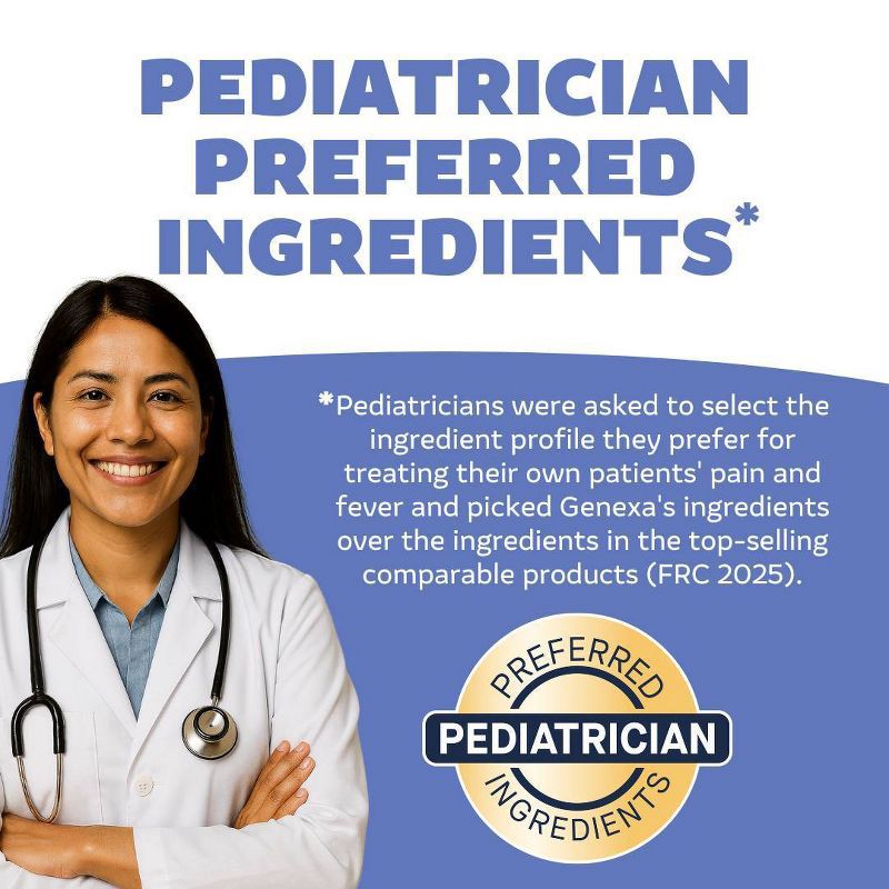 slide 4 of 10, Genexa Infant's Acetaminophen Pain and Fever - Blueberry Liquid - 2 fl oz, 2 fl oz