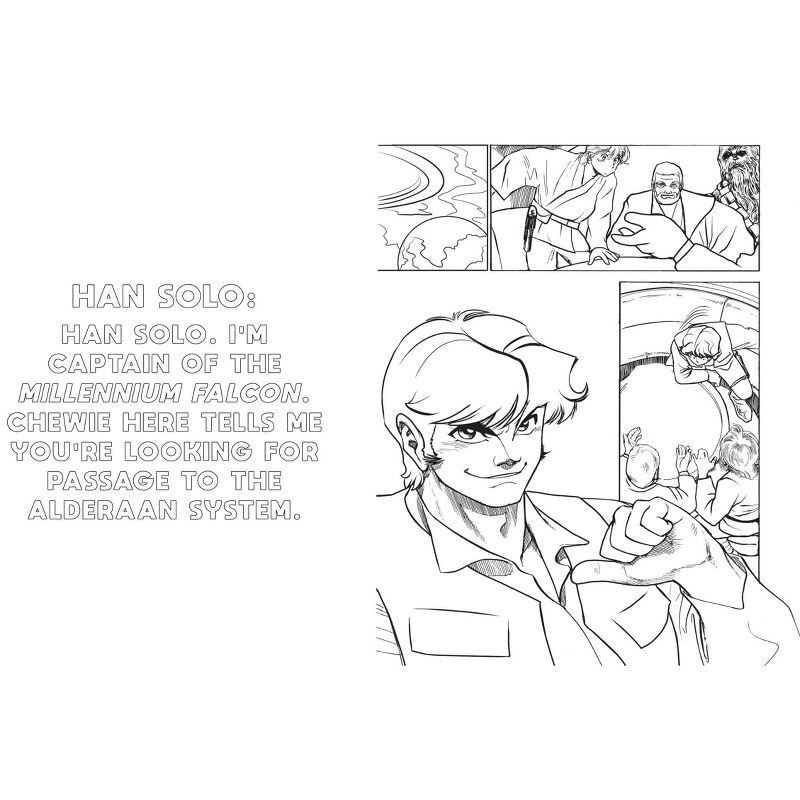 slide 5 of 7, Star Wars Manga Coloring - by Editors of Thunder Bay Press (Paperback), 1 ct