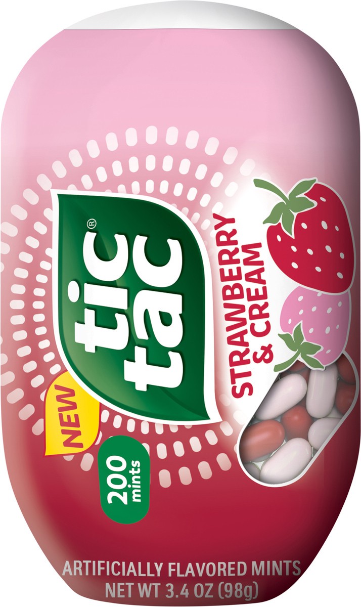 slide 2 of 7, Tic Tac Strawberry & Cream Mints 200 ea, 200 ct