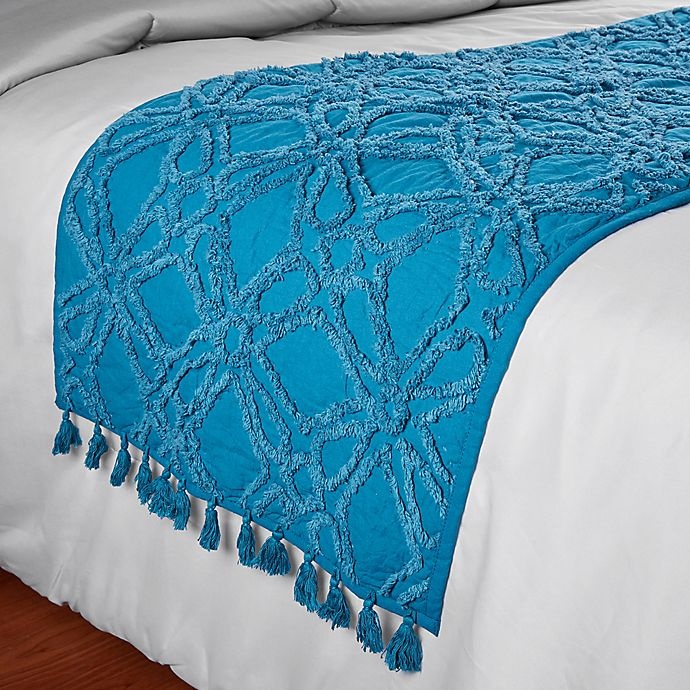 slide 1 of 1, Global Caravan Bed Runner - Turquoise, 1 ct