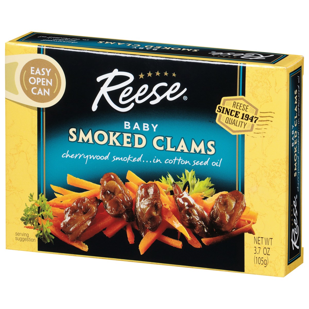 slide 9 of 9, Reese Smoked Clams Baby 3.7 oz, 3.7 oz