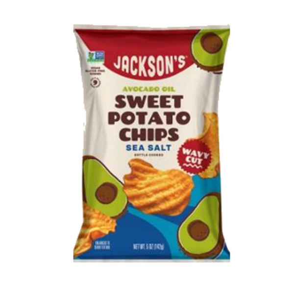 slide 1 of 1, Jackson's Kettle Cooked Avocado Oil Sea Salt Sweet Potato Chips 5 oz, 5 oz