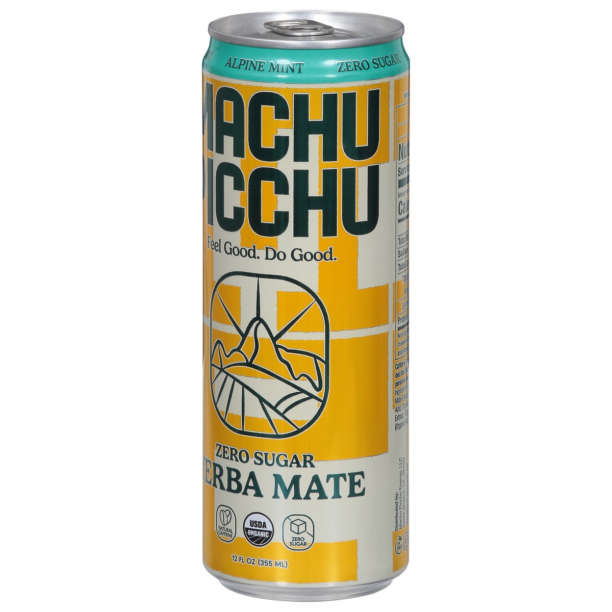 slide 6 of 9, Machu Picchu Energy Zero Sugar Yerba Mate Alpine Mint Energy Drink - 12 fl oz, 12 oz