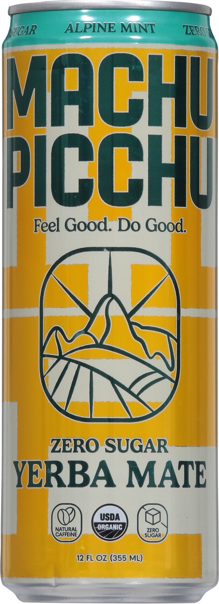 slide 3 of 9, Machu Picchu Energy Zero Sugar Yerba Mate Alpine Mint Energy Drink - 12 fl oz, 12 oz
