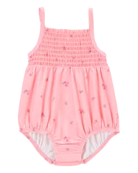 Oshkosh Baby 1-Piece Floral Swimsuit Pink 6M