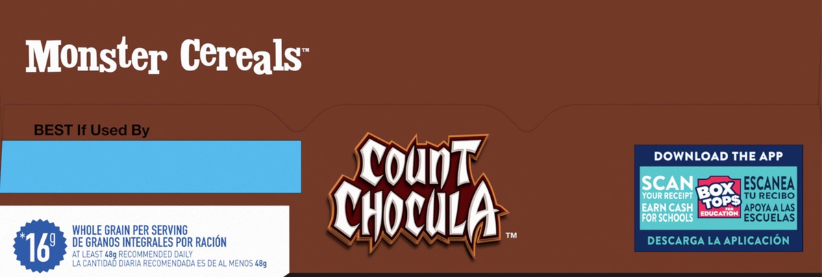 slide 7 of 13, Count Chocula Cereal with Monster Marshmallows, Kids Breakfast Cereal, Limited Edition, Made with Whole Grain, Family Size, 18.8 oz , 18.8 oz