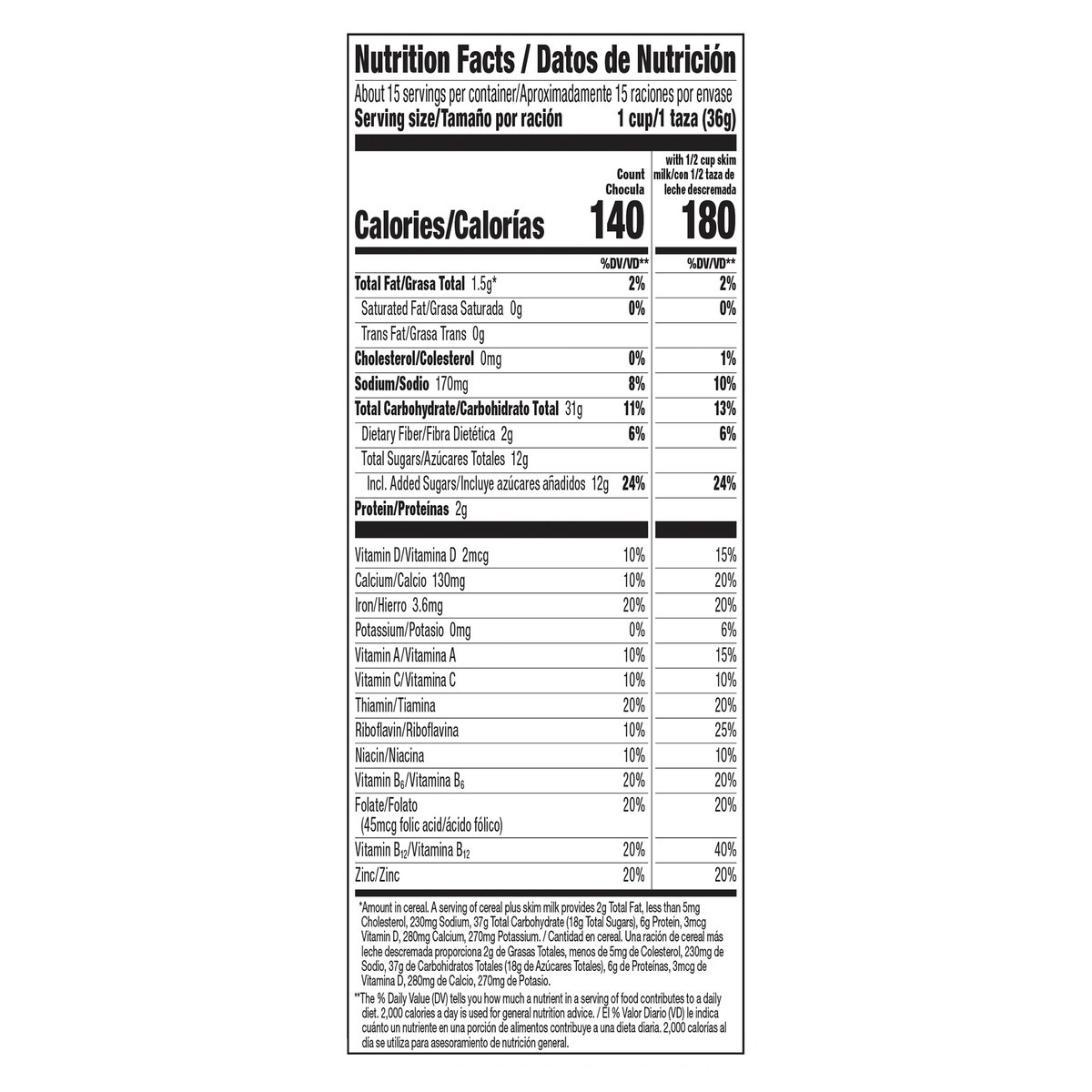 slide 8 of 13, Count Chocula Cereal with Monster Marshmallows, Kids Breakfast Cereal, Limited Edition, Made with Whole Grain, Family Size, 18.8 oz , 18.8 oz