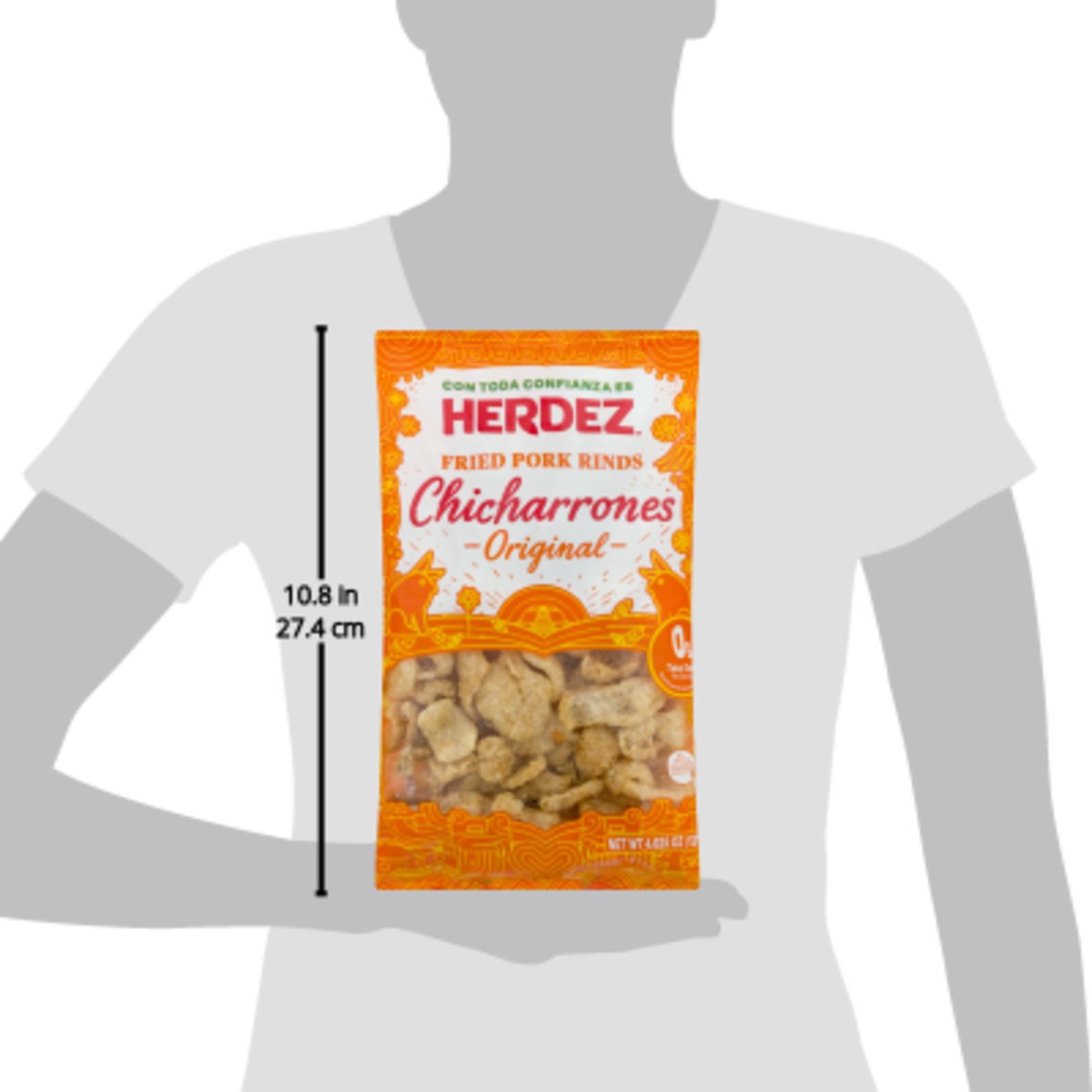 slide 3 of 11, Herdez Regular Pork Rinds, 