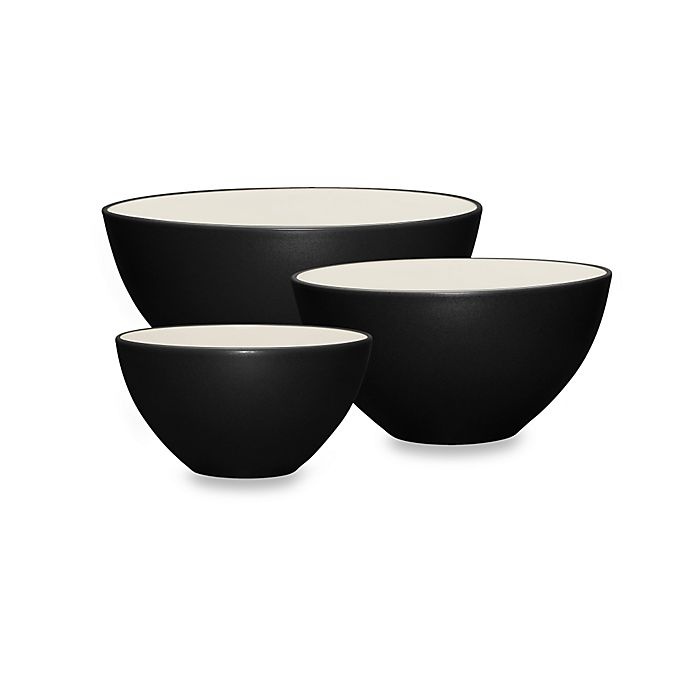 slide 1 of 1, Noritake Colorwave Bowl Set - Graphite, 3 ct