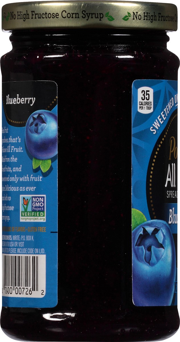 slide 2 of 7, Polaner All Fruit Gluten Free Blueberry Spreadable Fruit, Blueberry Fruit Spread, 10 OZ, 10 oz