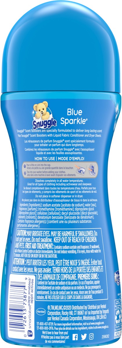 slide 2 of 3, Snuggle Blue Sparkle Scent Shakes, 9 oz