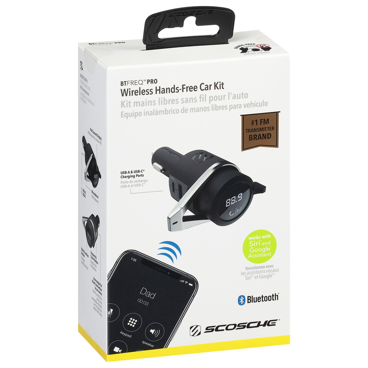 slide 4 of 9, Scosche BTFreq Universal Bluetooth Car Adapter Kit, 1 ct