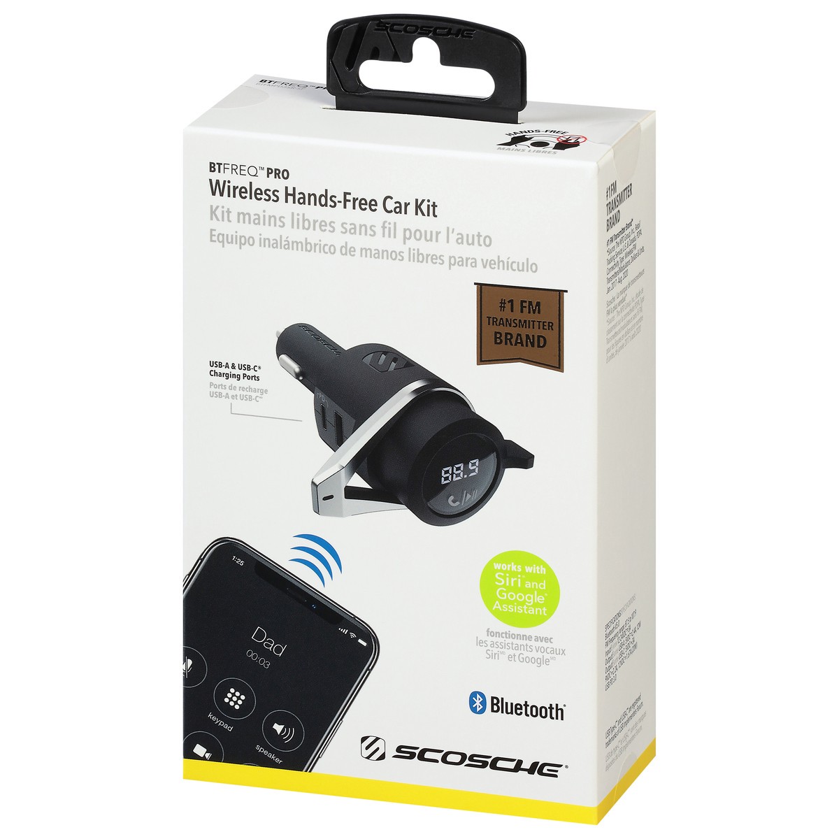 slide 5 of 9, Scosche BTFreq Universal Bluetooth Car Adapter Kit, 1 ct