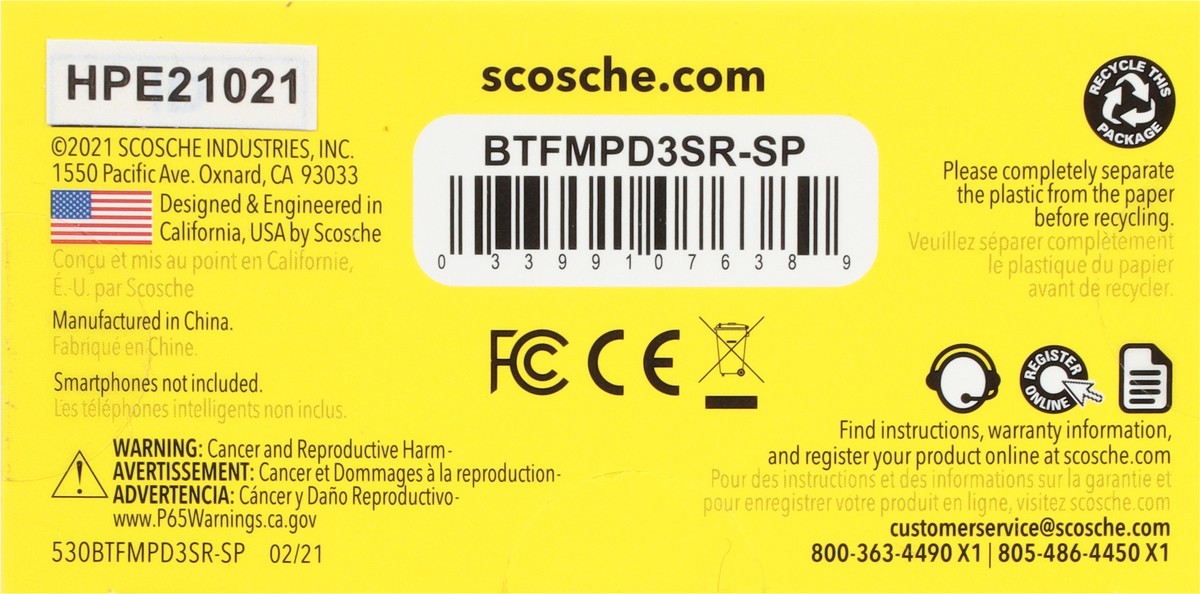 slide 6 of 9, Scosche BTFreq Universal Bluetooth Car Adapter Kit, 1 ct