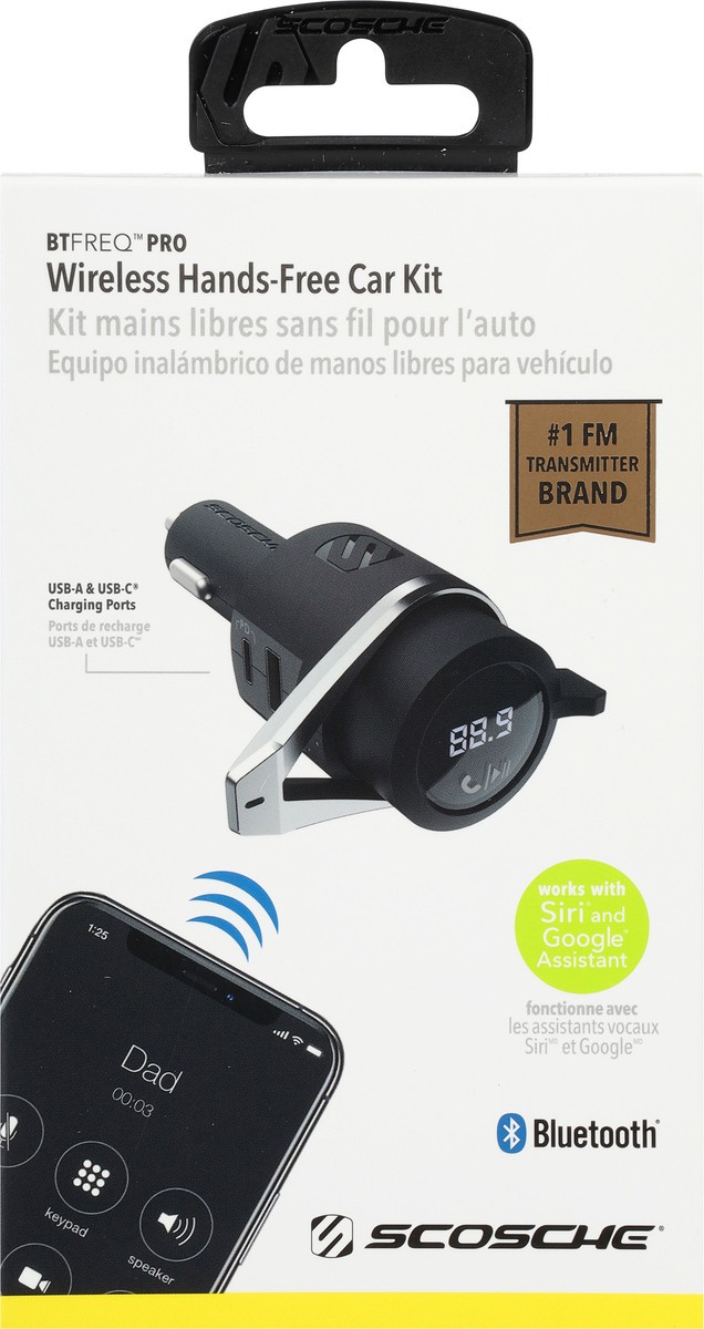 slide 2 of 9, Scosche BTFreq Universal Bluetooth Car Adapter Kit, 1 ct