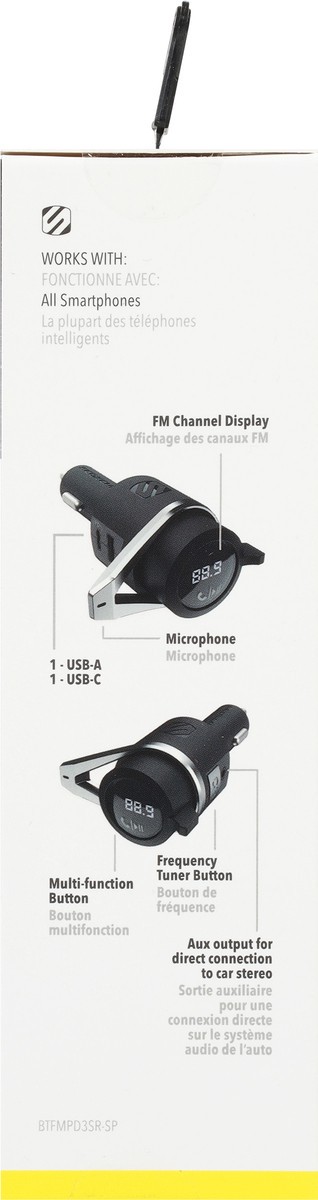 slide 3 of 9, Scosche BTFreq Universal Bluetooth Car Adapter Kit, 1 ct