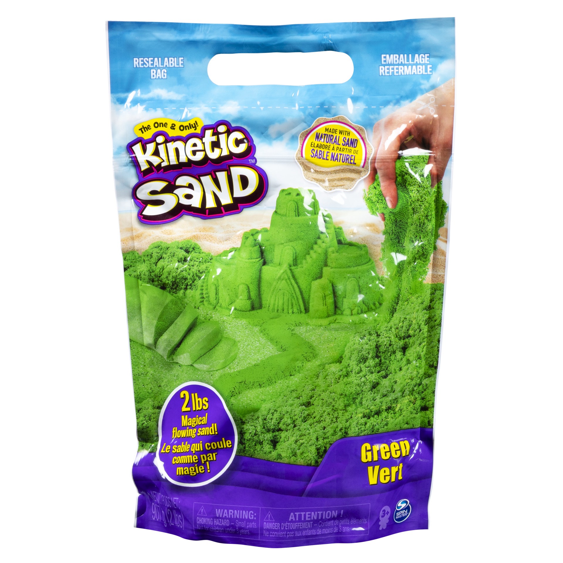 slide 4 of 5, Kinetic Sand the Original Moldable Sensory Play Sand, Colors May Vary, 1 ct