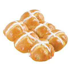 Bakery Hot Cross Buns 6 Count