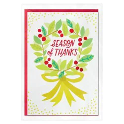 Hallmark Thanks to You Christmas Card 1 ea