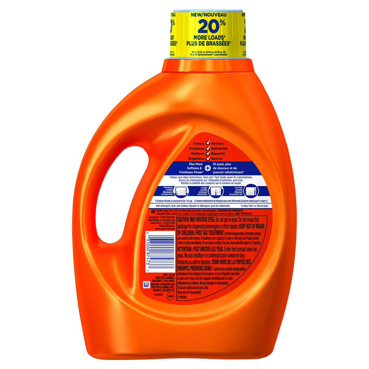 slide 3 of 5, Tide Liquid Laundry Detergent with a Touch of Downy, April Fresh, 59 loads, 92 fl oz, HE Compatible, 92 fl oz