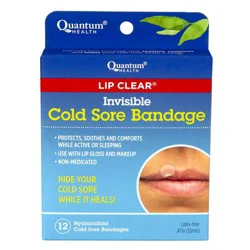 Lip Clear Invisible Cold Sore Bandage - 12ct