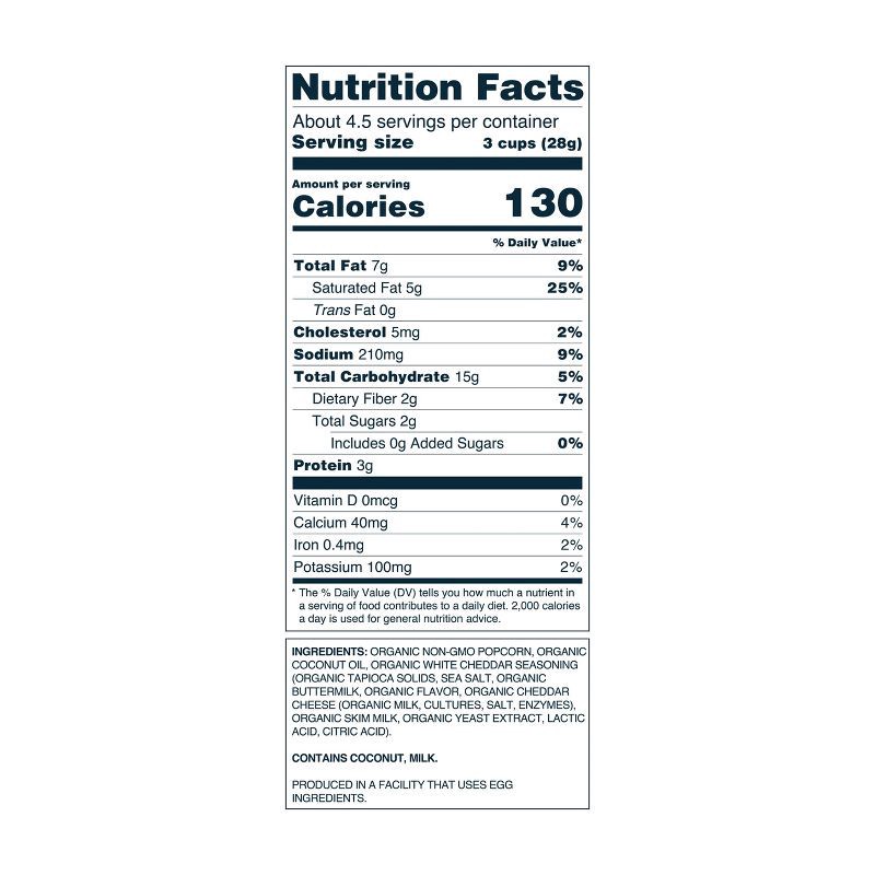 slide 3 of 4, LesserEvil Popcorn Cheddar - 4.6oz, 4.6 oz