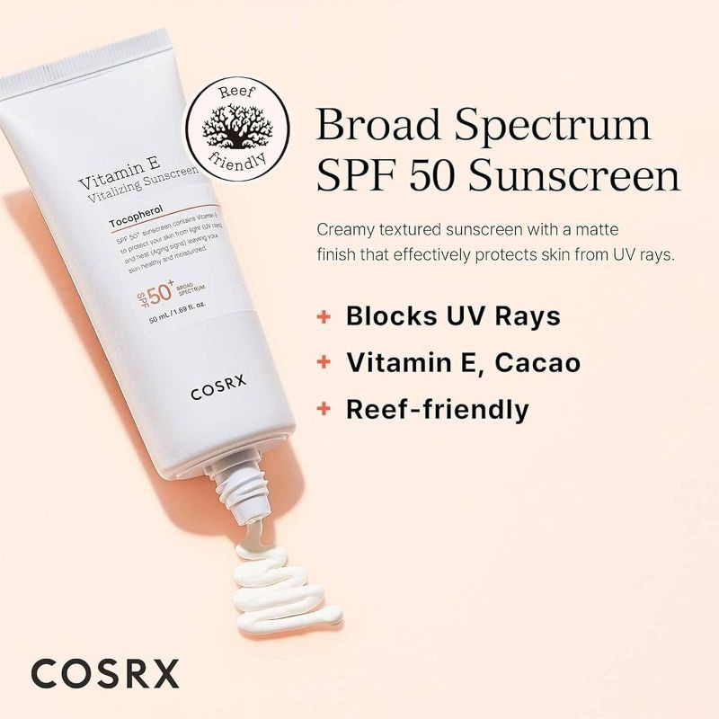 slide 2 of 5, COSRX Vitamin E Vitalizing Sunscreen - SPF 50 - Ulta Beauty, 1 ct