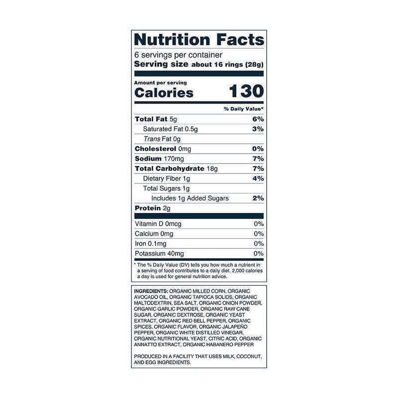 slide 3 of 3, LesserEvil Moonions Hyperspace Hot Onion Chips - 6oz, 6 oz