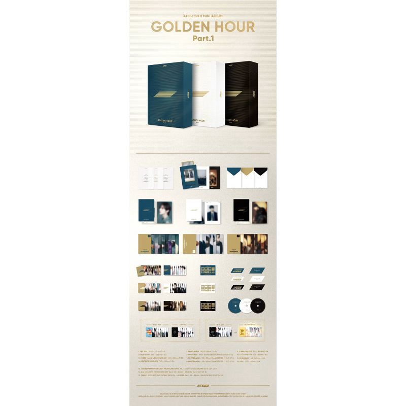 slide 2 of 3, hello82 ATEEZ - GOLDEN HOUR : Part.1 (Blue Hour) (Target Exclusive, CD), 1 ct
