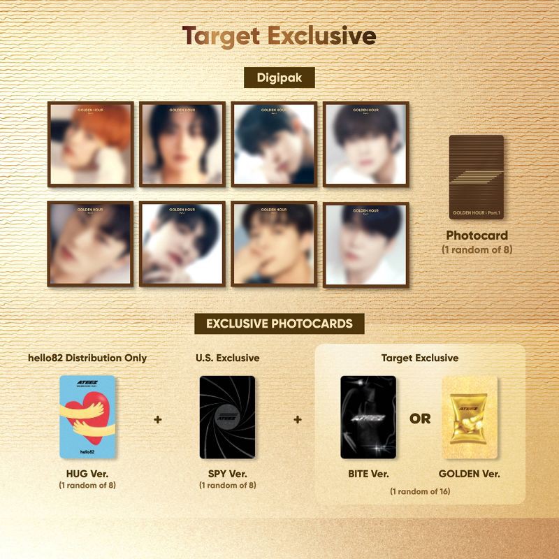 slide 6 of 11, hello82 ATEEZ - GOLDEN HOUR : Part.1 (Digipak) (Target Exclusive, CD), 1 ct